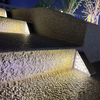 Solar Treppenlicht Außen LED – Wasserdichte Solar Stufenleuchte für Garten, Terrasse & Wege – Automatische Außenbeleuchtung mit Sensor