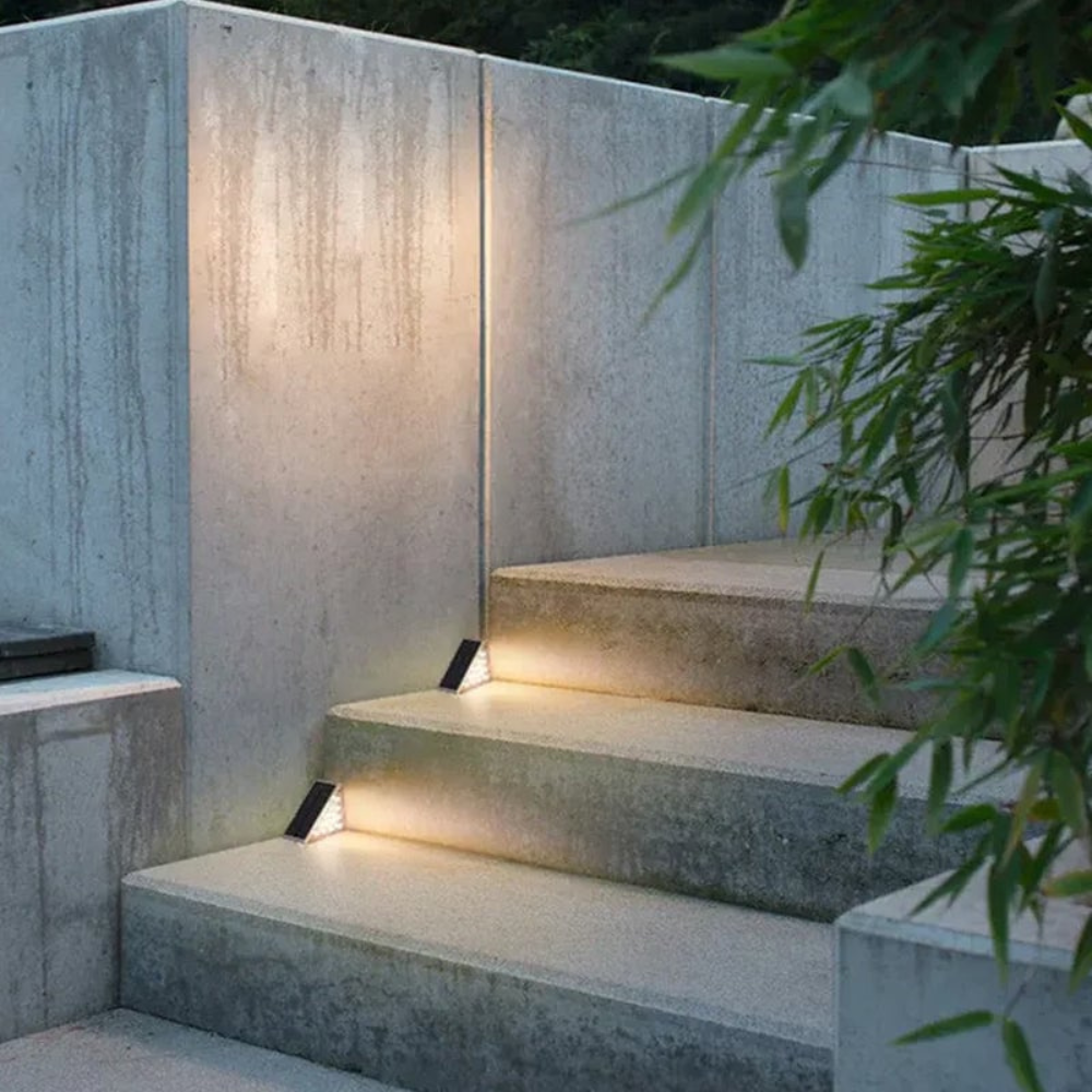 Solar Treppenlicht Außen LED – Wasserdichte Solar Stufenleuchte für Garten, Terrasse & Wege – Automatische Außenbeleuchtung mit Sensor