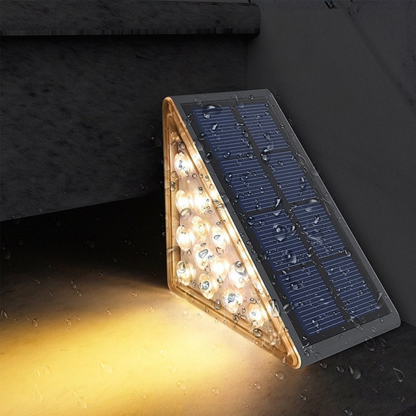 Solar Treppenlicht Außen LED – Wasserdichte Solar Stufenleuchte für Garten, Terrasse & Wege – Automatische Außenbeleuchtung mit Sensor