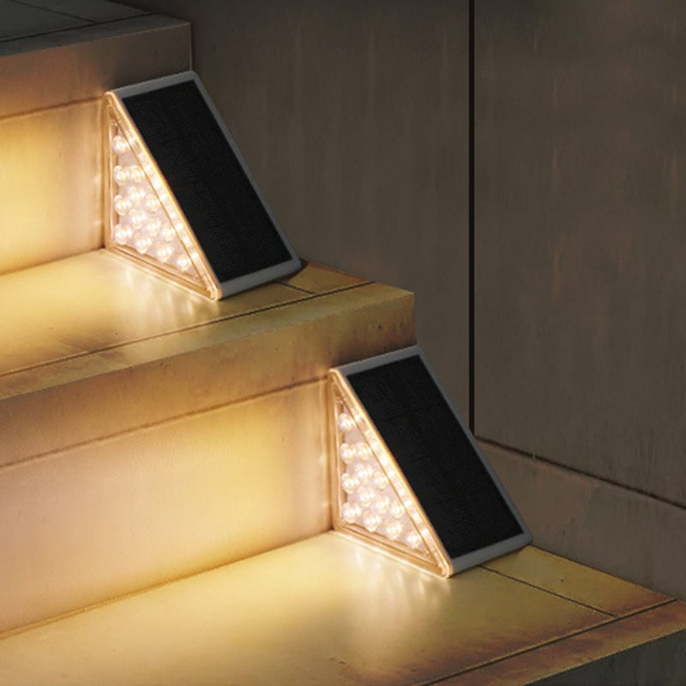 Solar Treppenlicht Außen LED – Wasserdichte Solar Stufenleuchte für Garten, Terrasse & Wege – Automatische Außenbeleuchtung mit Sensor