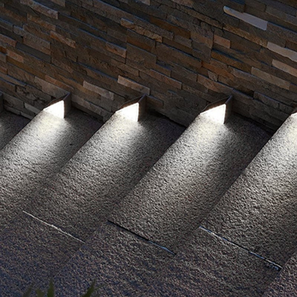 Solar Treppenlicht Außen LED – Wasserdichte Solar Stufenleuchte für Garten, Terrasse & Wege – Automatische Außenbeleuchtung mit Sensor