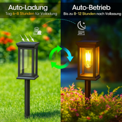 Solar LED Gartenleuchte Außen IP65 – Wetterfeste Solarleuchte für Garten, Terrasse & Wegbeleuchtung