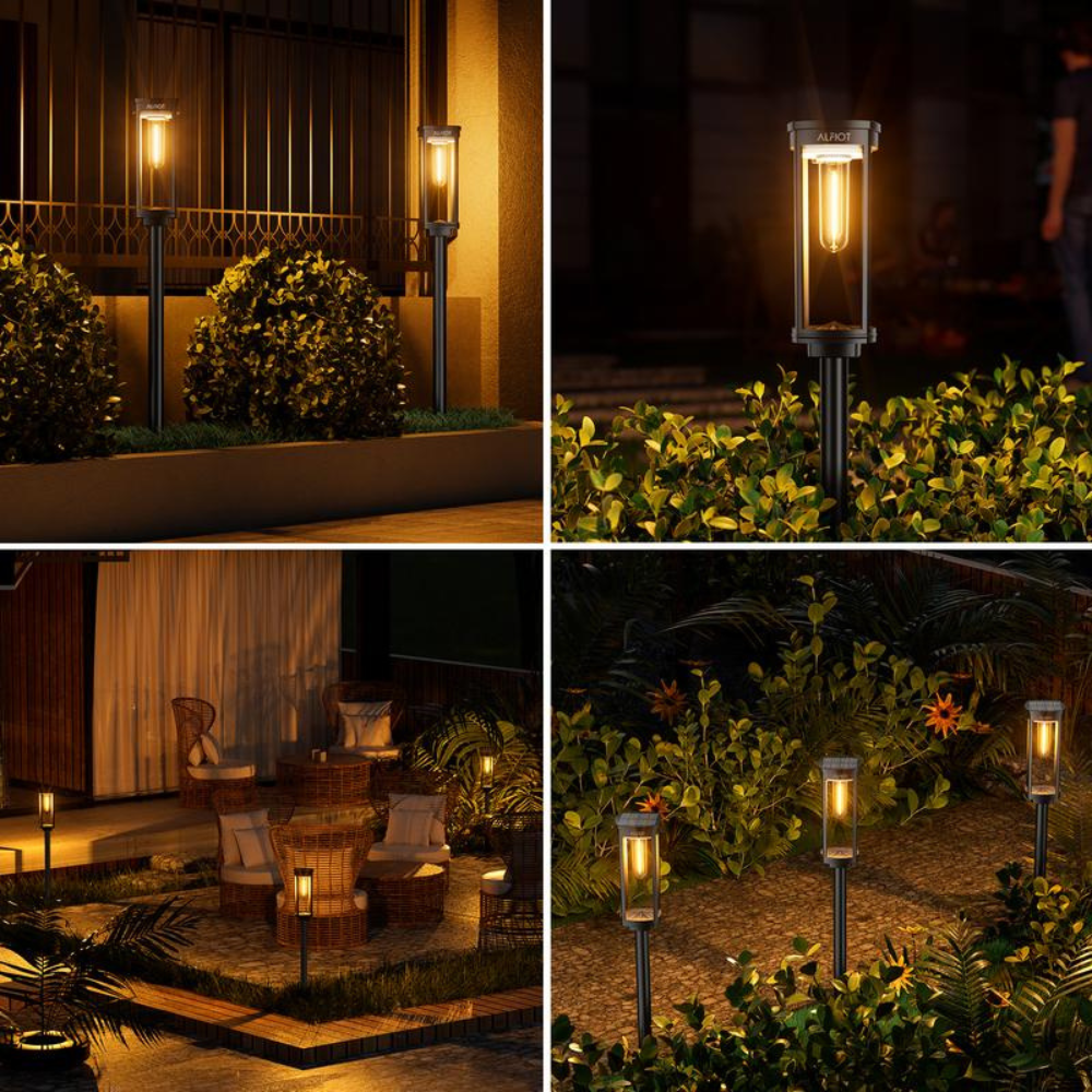 Solar LED Gartenleuchte Außen IP65 – Wetterfeste Solarleuchte für Garten, Terrasse & Wegbeleuchtung