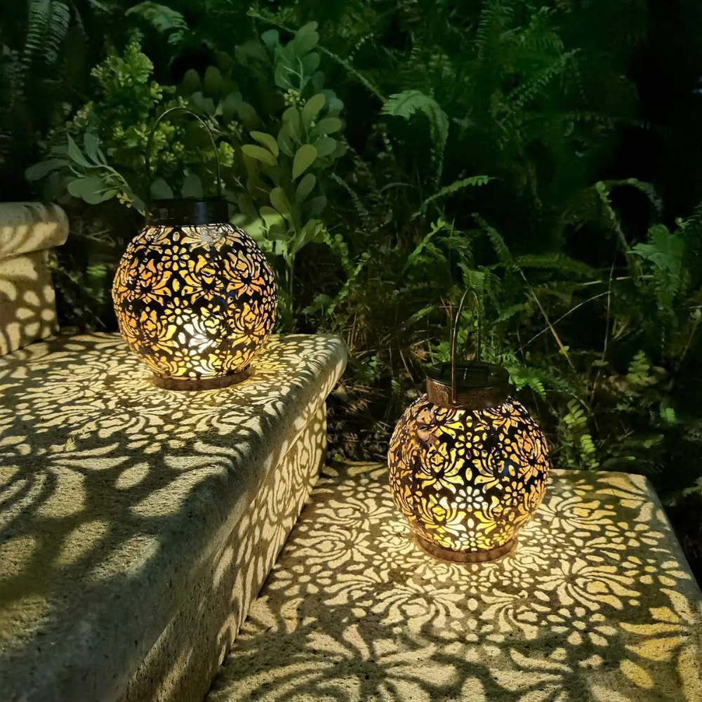 Solar Laterne LED IP44 Wasserdicht – Garten Solarleuchte Außen Dekolampe für Terrasse & Balkon