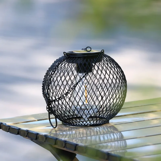 Solar Gartenlaterne LED – Solar Hängelampe für Außen mit warmweißem Licht | Automatisches Ein/Aus & Wetterfest