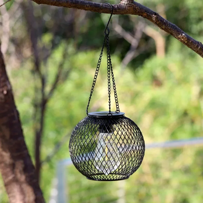 Solar Gartenlaterne LED – Solar Hängelampe für Außen mit warmweißem Licht | Automatisches Ein/Aus & Wetterfest