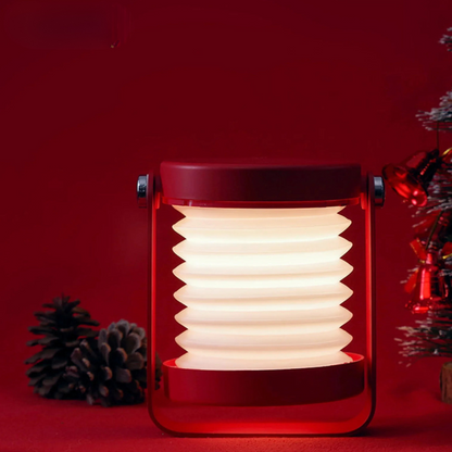 Tragbare LED Design Lampe – dimmbar, warmweiß, faltbares Nachtlicht & Akku – Tischlampe für Wohnzimmer & Schlafzimmer