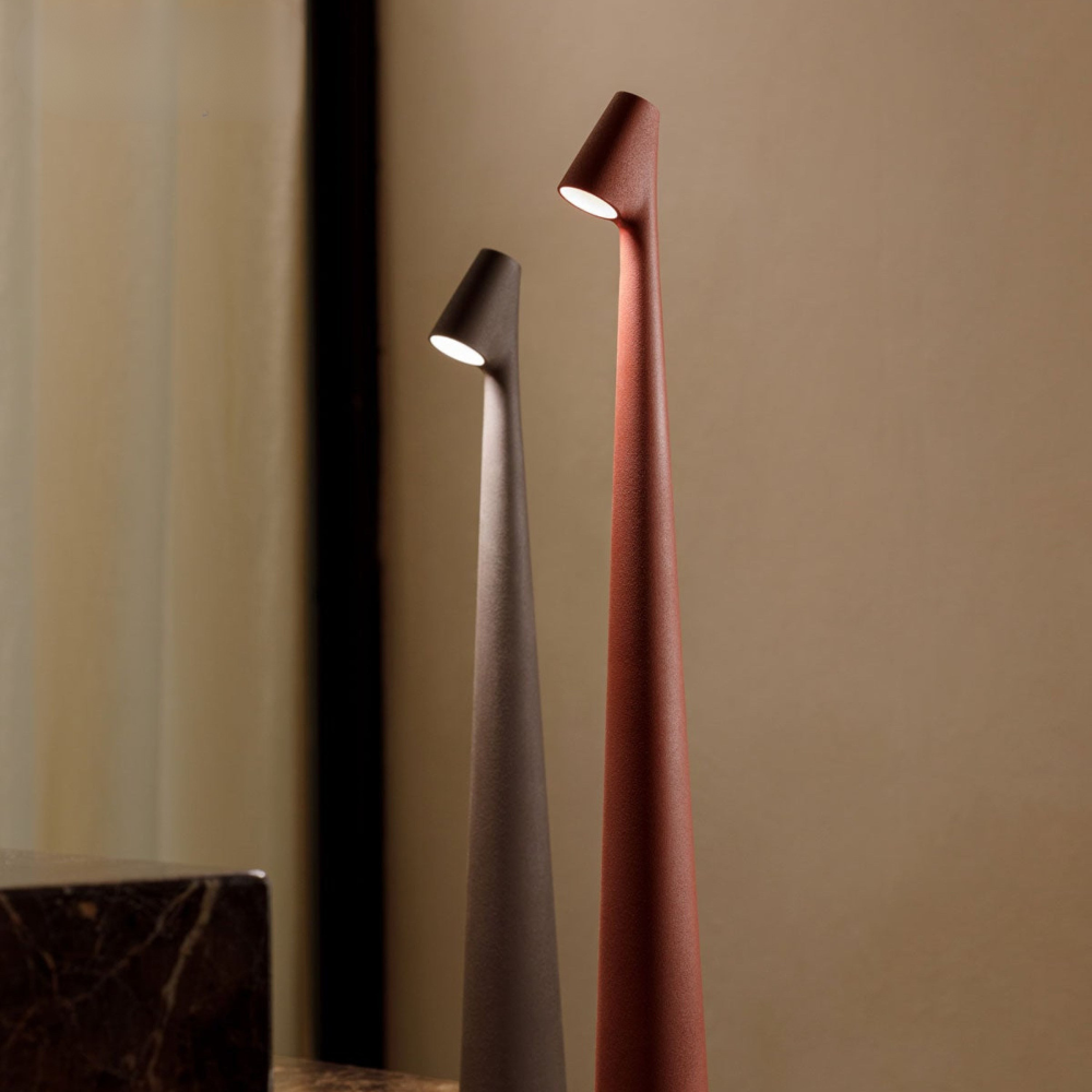 Moderne LED Tischlampe – Minimalistische Design Lampe für Wohnzimmer & Schlafzimmer – Stilvolle Innenbeleuchtung in 4 Farben