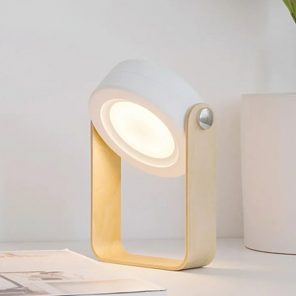 Tragbare LED Design Lampe – dimmbar, warmweiß, faltbares Nachtlicht & Akku – Tischlampe für Wohnzimmer & Schlafzimmer