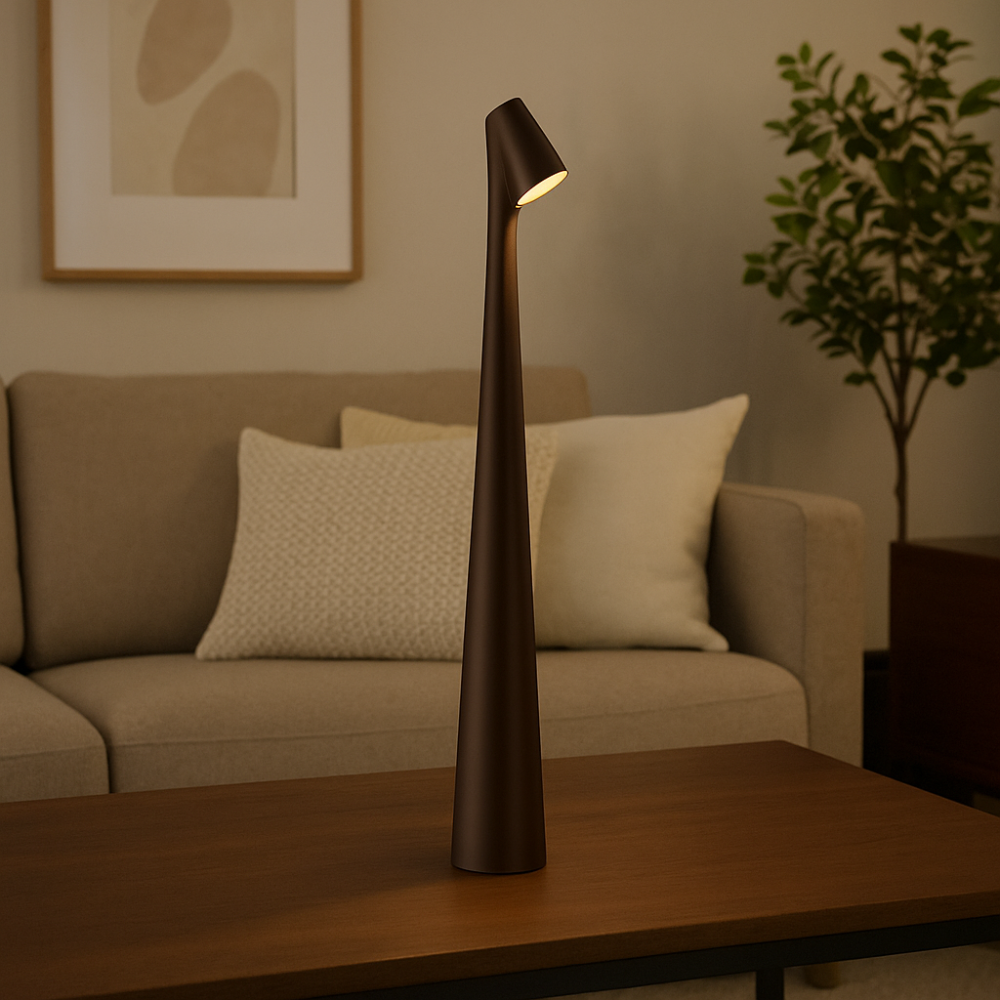 Moderne LED Tischlampe – Minimalistische Design Lampe für Wohnzimmer & Schlafzimmer – Stilvolle Innenbeleuchtung in 4 Farben