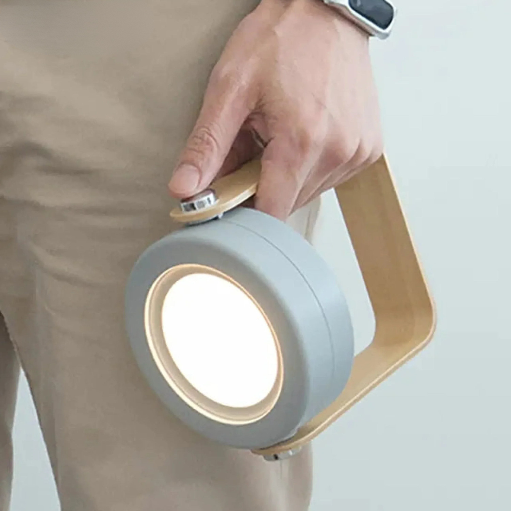 Tragbare LED Design Lampe – dimmbar, warmweiß, faltbares Nachtlicht & Akku – Tischlampe für Wohnzimmer & Schlafzimmer