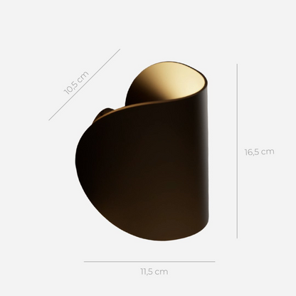 LED Wandlampe Up & Down – moderne Wandleuchte Innen in Schwarz/Weiß, warmweiß, minimalistisch, Wandbeleuchtung für Wohnzimmer, Flur & Schlafzimmer