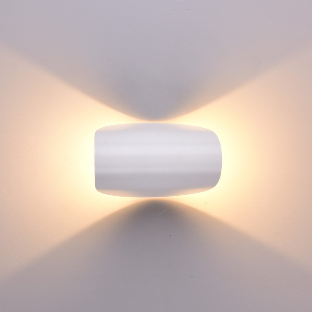 LED Wandlampe Up & Down – moderne Wandleuchte Innen in Schwarz/Weiß, warmweiß, minimalistisch, Wandbeleuchtung für Wohnzimmer, Flur & Schlafzimmer