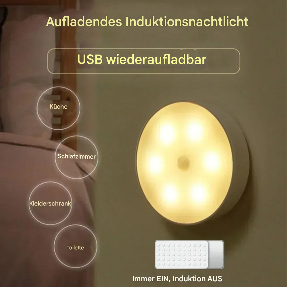 Kabellose LED Deckenleuchte mit Fernbedienung – dimmbar, wiederaufladbar & magnetisch – Innenbeleuchtung/Nachtlicht