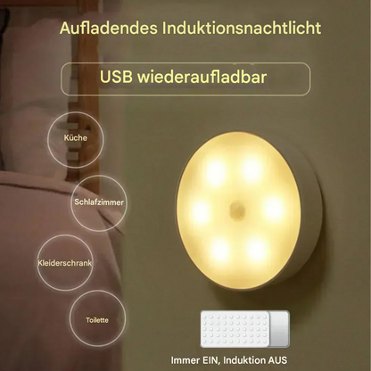 Kabellose LED Deckenleuchte mit Fernbedienung – dimmbar, wiederaufladbar & magnetisch – Innenbeleuchtung/Nachtlicht