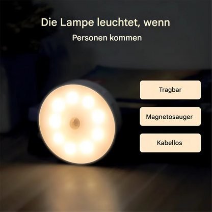 Kabellose LED Deckenleuchte mit Fernbedienung – dimmbar, wiederaufladbar & magnetisch – Innenbeleuchtung/Nachtlicht
