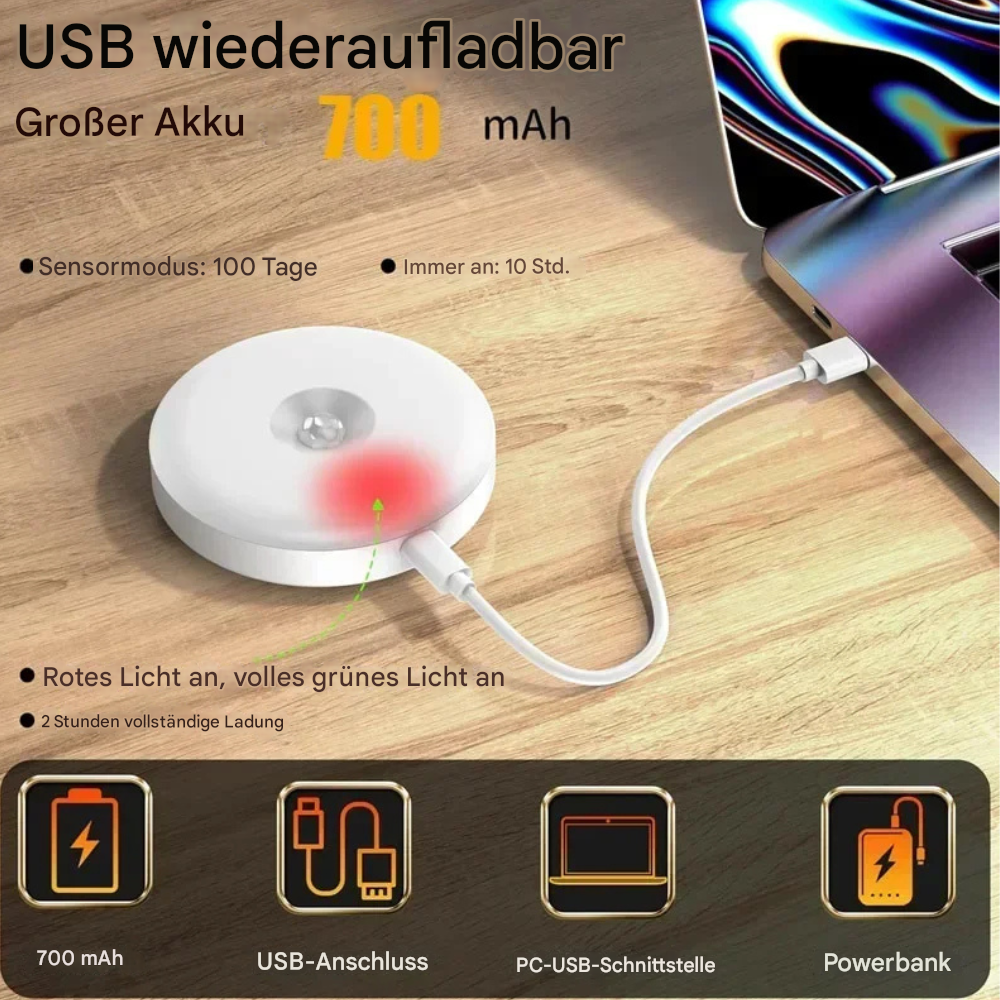 Kabellose LED Deckenleuchte mit Fernbedienung – dimmbar, wiederaufladbar & magnetisch – Innenbeleuchtung/Nachtlicht