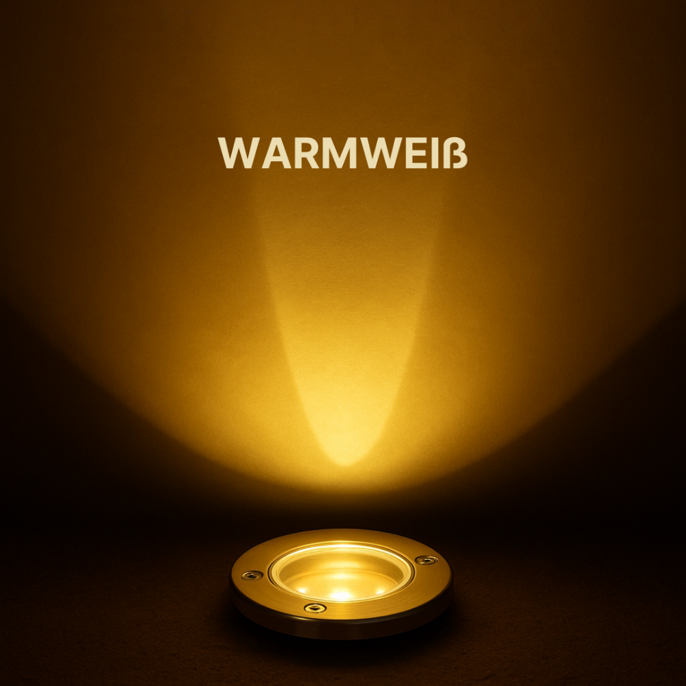 Solar Bodenleuchte LED – Outdoor Gartenbeleuchtung – Wasserdicht Bodenspot – Solar Wegeleuchte für Terrasse/Beet/Weg – Warmweiß & Kaltweiß