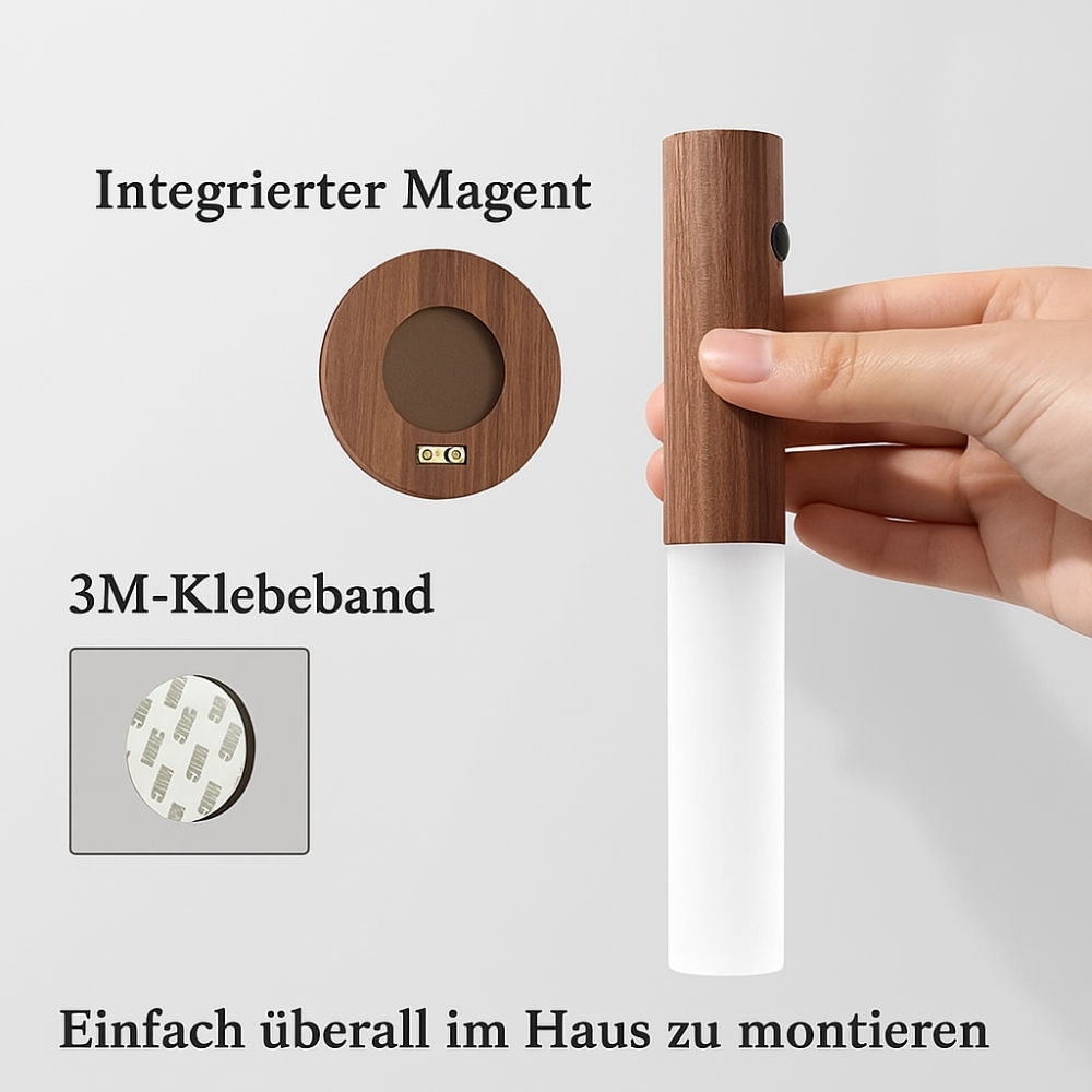 Kabellose LED-Lampe – Multifunktionale Wand- & Handlampe für Kleiderschrank, Treppe, Geländer & Mobilen Einsatz