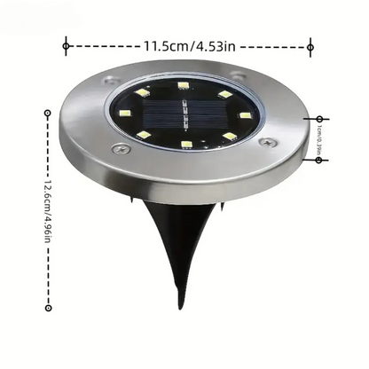 Solar Bodenleuchte LED – Outdoor Gartenbeleuchtung – Wasserdicht Bodenspot – Solar Wegeleuchte für Terrasse/Beet/Weg – Warmweiß & Kaltweiß
