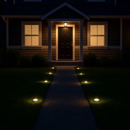 Solar Bodenleuchte LED – Outdoor Gartenbeleuchtung – Wasserdicht Bodenspot – Solar Wegeleuchte für Terrasse/Beet/Weg – Warmweiß & Kaltweiß