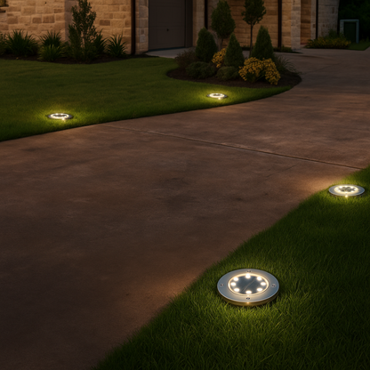 Solar Bodenleuchte LED – Outdoor Gartenbeleuchtung – Wasserdicht Bodenspot – Solar Wegeleuchte für Terrasse/Beet/Weg – Warmweiß & Kaltweiß