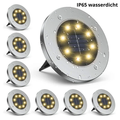 Solar Bodenleuchte LED – Outdoor Gartenbeleuchtung – Wasserdicht Bodenspot – Solar Wegeleuchte für Terrasse/Beet/Weg – Warmweiß & Kaltweiß