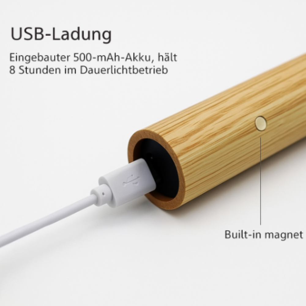 Kabellose LED-Lampe – Multifunktionale Wand- & Handlampe für Kleiderschrank, Treppe, Geländer & Mobilen Einsatz
