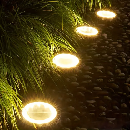 Solar Bodenleuchte LED – Outdoor Gartenbeleuchtung – Wasserdicht Bodenspot – Solar Wegeleuchte für Terrasse/Beet/Weg – Warmweiß & Kaltweiß