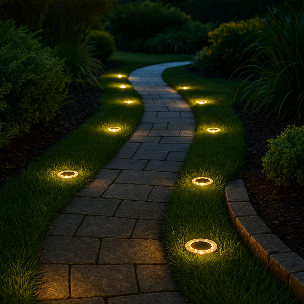 Solar Bodenleuchte LED – Outdoor Gartenbeleuchtung – Wasserdicht Bodenspot – Solar Wegeleuchte für Terrasse/Beet/Weg – Warmweiß & Kaltweiß