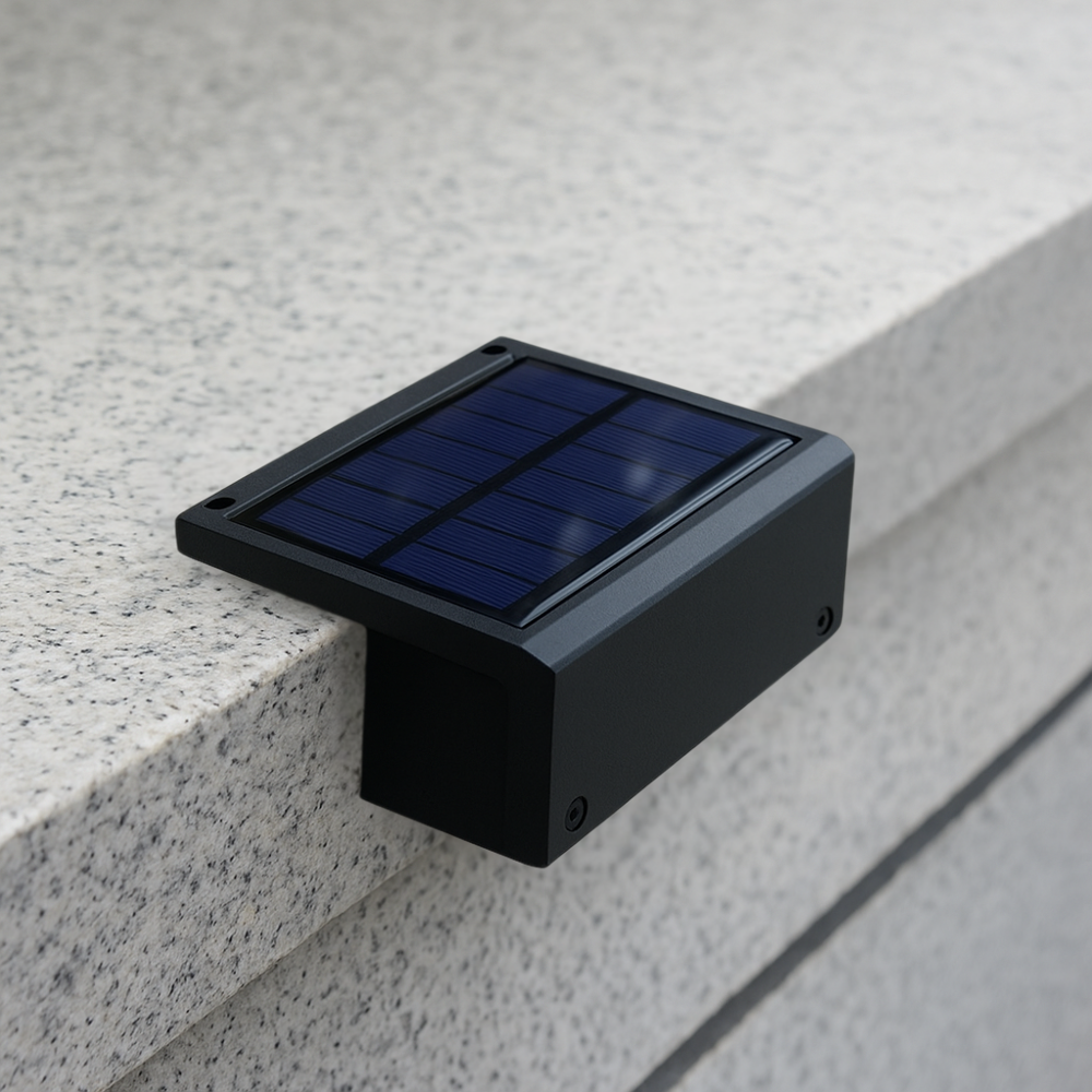 Solar LED Außenwandleuchte IP65 – Modernes Licht für Garten, Terrasse & Hauswand – Warmweiß/Kaltweiß – Solar betrieben