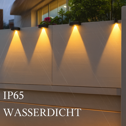 Solar LED Außenwandleuchte IP65 – Modernes Licht für Garten, Terrasse & Hauswand – Warmweiß/Kaltweiß – Solar betrieben