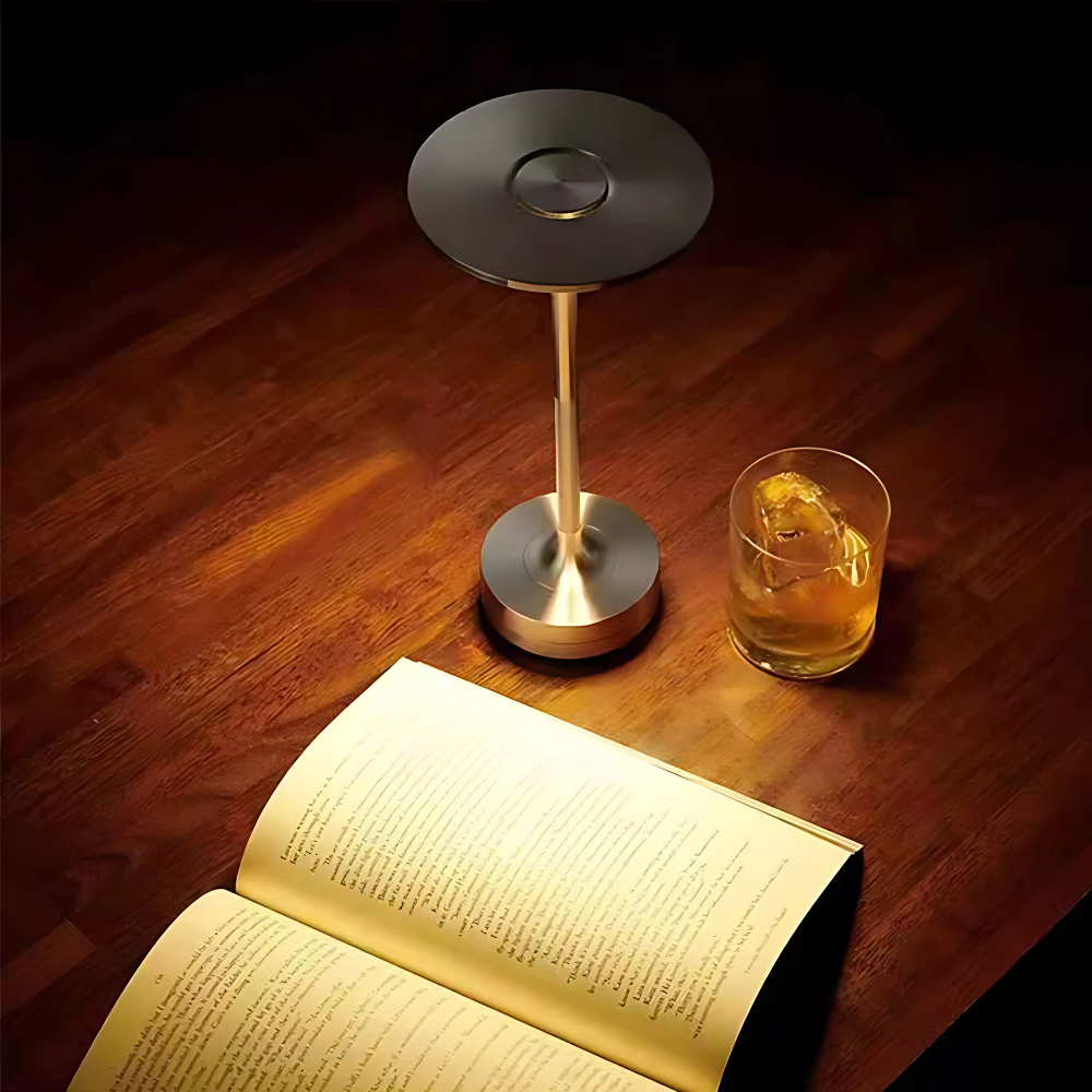 Kabellose LED Tischlampe mit Akku – Tragbare Designlampe mit Touch-Dimmer und USB-C fürs Wohnzimmer & Schlafzimmer