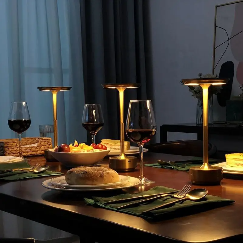 Kabellose LED Tischlampe mit Akku – Tragbare Designlampe mit Touch-Dimmer und USB-C fürs Wohnzimmer & Schlafzimmer