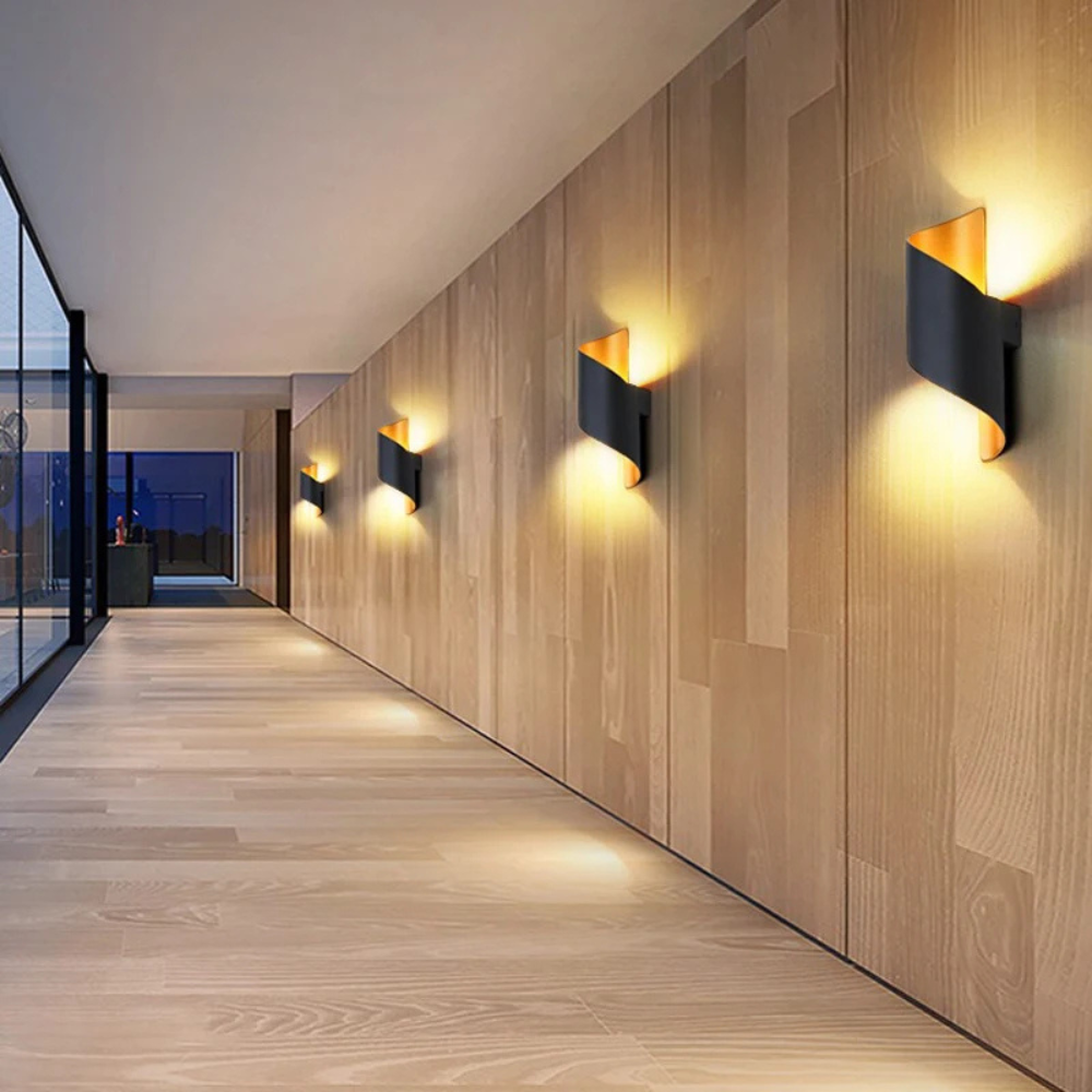 Moderne LED Wandleuchte Außen IP65 – 10W Up Down Wandlampe aus Aluminium – LED Außenwandleuchte für Haus, Hotel & Flur