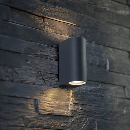 LED Wandleuchte Up & Down 6W – Moderne Innen- & Außenwandleuchte Schwarz, Warm- oder Weißlicht, 110–265V