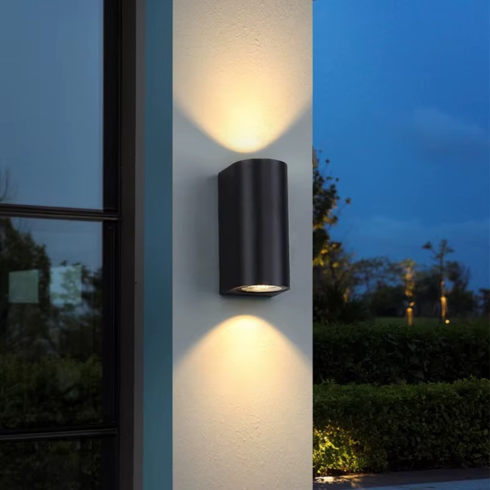 LED Wandleuchte Up & Down 6W – Moderne Innen- & Außenwandleuchte Schwarz, Warm- oder Weißlicht, 110–265V