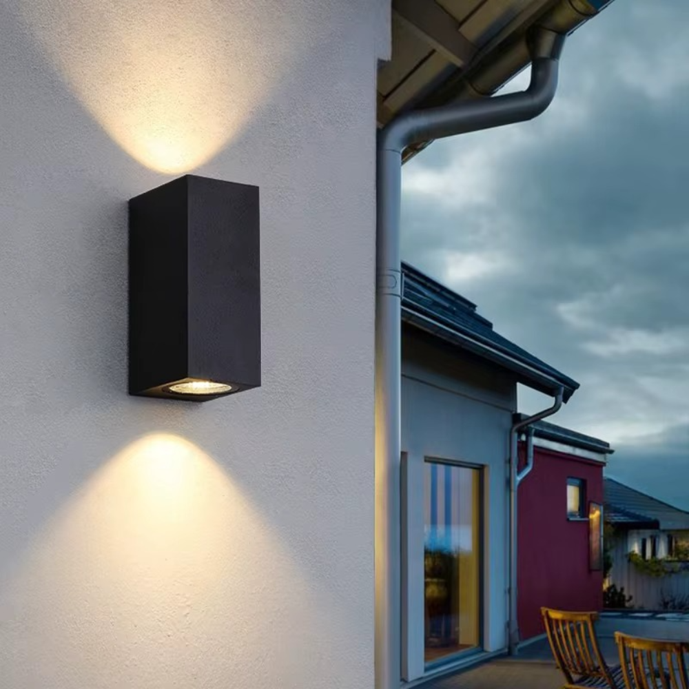 LED Wandleuchte Up & Down 6W – Moderne Innen- & Außenwandleuchte Schwarz, Warm- oder Weißlicht, 110–265V