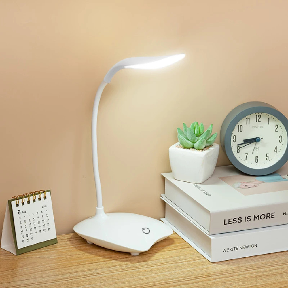 LED Touch Tischlampe dimmbar – USB aufladbare Schreibtisch- & Leselampe mit Augenschutz