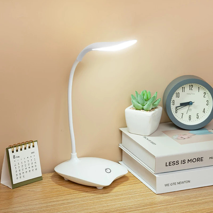 LED Touch Tischlampe dimmbar – USB aufladbare Schreibtisch- & Leselampe mit Augenschutz