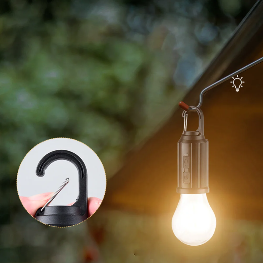 LED Campinglampe T01 – Warmweiß, tragbar & wiederaufladbar | Outdoor Zeltlampe für Camping, Garten & Notfälle