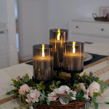 Flammlosen LED Kerzen Set – Realistische Flamme • Deko Stimmungslicht • 3 Varianten erhältlich