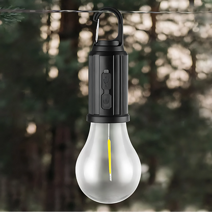 LED Campinglampe T01 – Warmweiß, tragbar & wiederaufladbar | Outdoor Zeltlampe für Camping, Garten & Notfälle