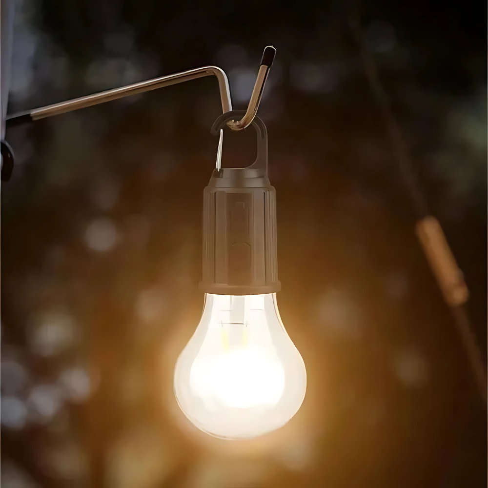 LED Campinglampe T01 – Warmweiß, tragbar & wiederaufladbar | Outdoor Zeltlampe für Camping, Garten & Notfälle