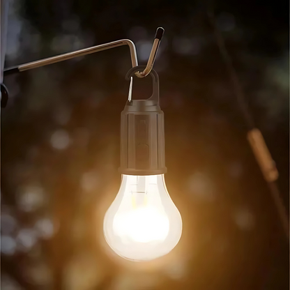 LED Campinglampe T01 – Warmweiß, tragbar & wiederaufladbar | Outdoor Zeltlampe für Camping, Garten & Notfälle