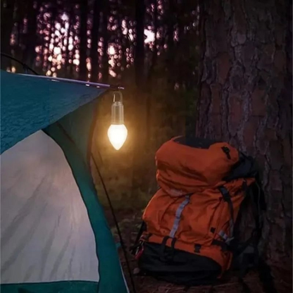 LED Campinglampe T01 – Warmweiß, tragbar & wiederaufladbar | Outdoor Zeltlampe für Camping, Garten & Notfälle