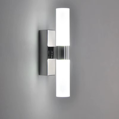 Moderne LED Wandleuchte aus Edelstahl & Acryl mit COB-LED – Wandlampe Innenbeleuchtung Warmweiß / Kaltweiß