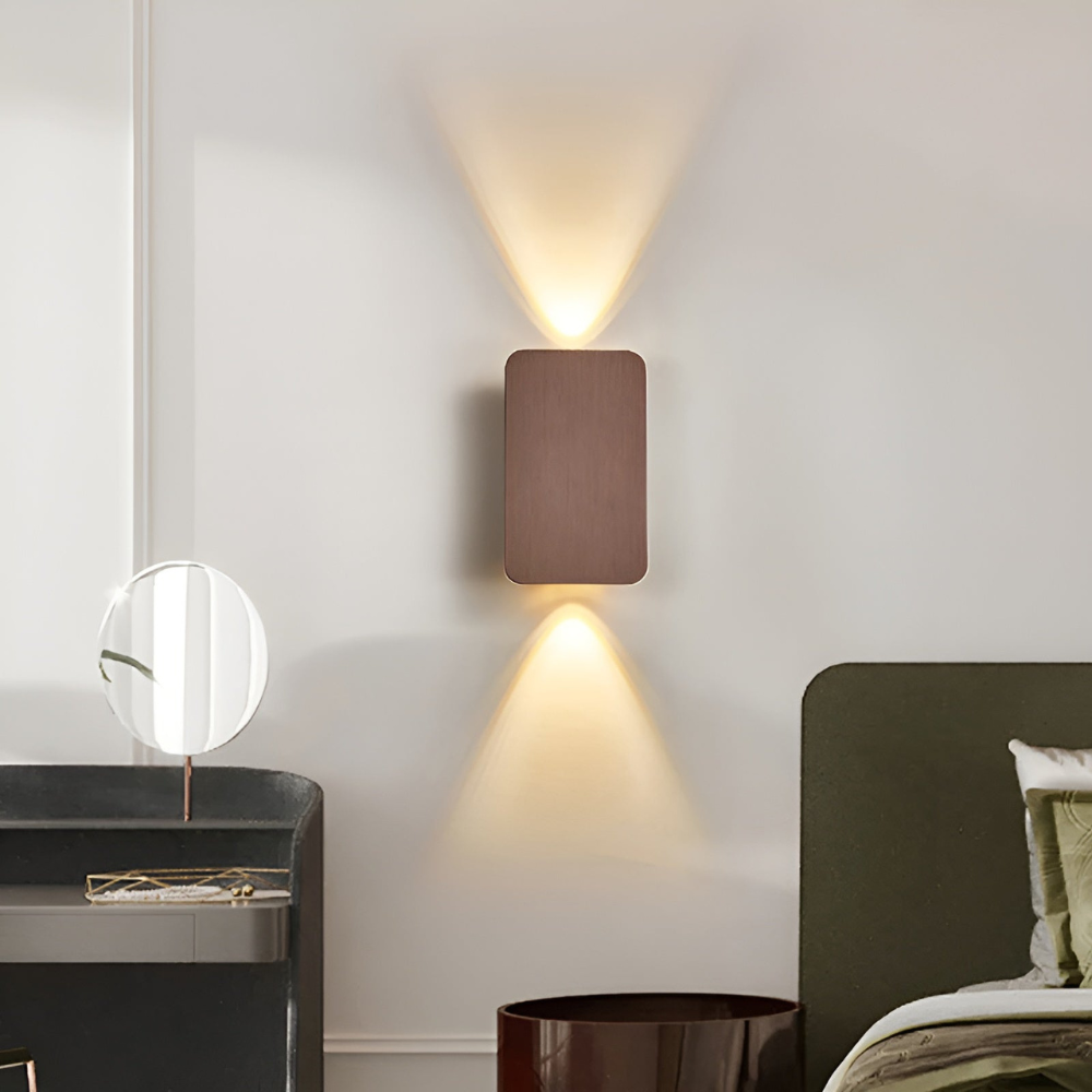 LED Wandleuchte Up Down – Moderne Aluminium Wandlampe IP65 – 6W Warmweiß für Innen & Außen