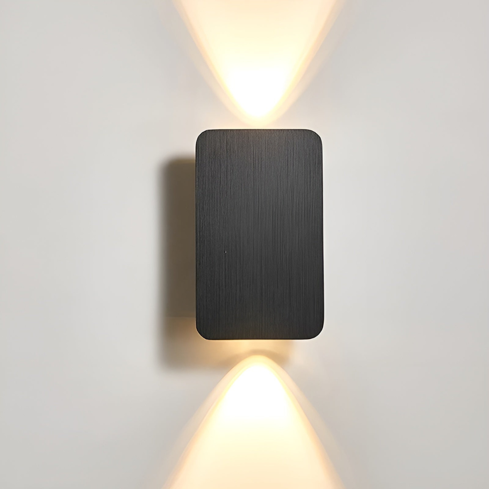 LED Wandleuchte Up Down – Moderne Aluminium Wandlampe IP65 – 6W Warmweiß für Innen & Außen