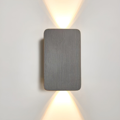 LED Wandleuchte Up Down – Moderne Aluminium Wandlampe IP65 – 6W Warmweiß für Innen & Außen